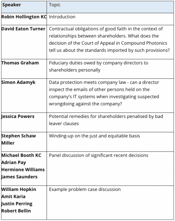 Hollington Conference 2023 | New Square Chambers