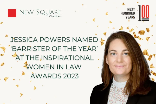 Jessica Powers is awarded ‘Barrister of the year’ title at the Inspirational Women in Law Awards 2023