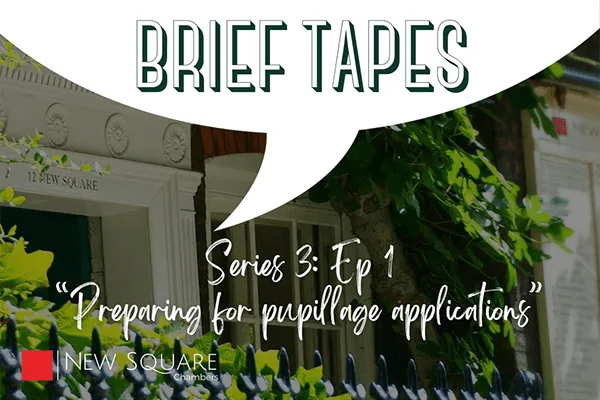 Preparing for pupillage applications