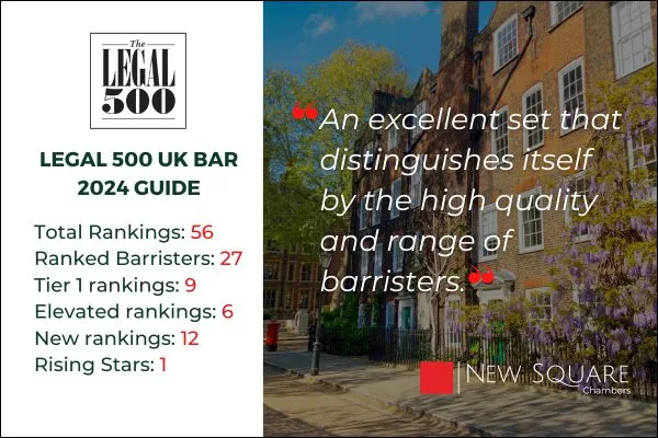 Leading Set in Legal 500 UK Bar Guide 2024