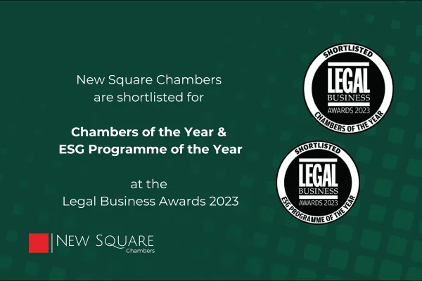 New Square Chambers Shortlisted for the Legal Business Awards 2023