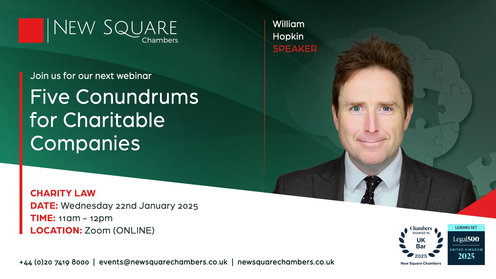 Five Conundrums for Charitable Companies | New Square Chambers
