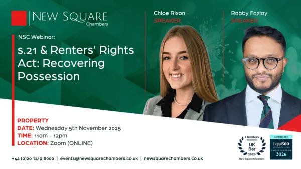 s.21 & Renters’ Rights Act: Recovering Possession