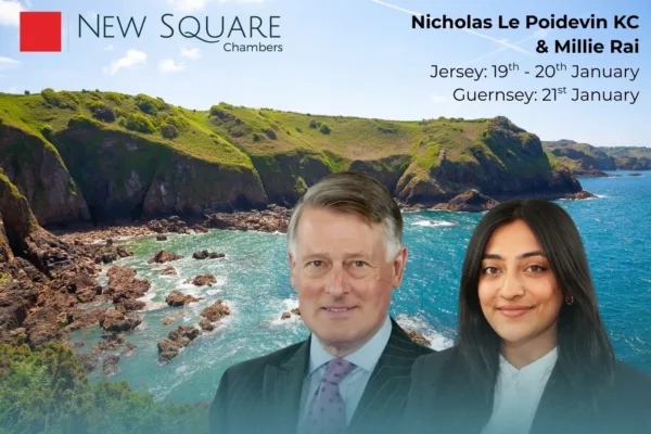 Nicholas Le Poidevin KC & Millie Rai in the Channel Islands