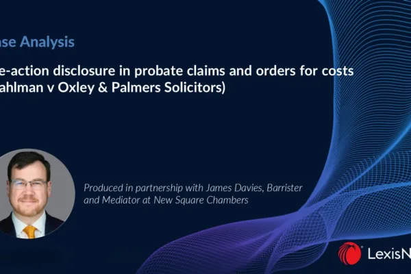 James Davies’ Case Analysis for LexisNexis