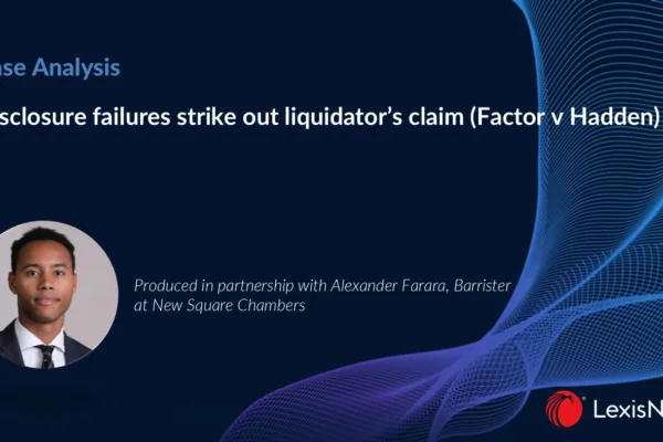 Alexander Farara case analysis for LexisNexis