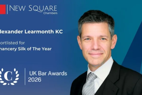 Alexander Learmonth KC Shortlisted for Chancery Silk of the Year